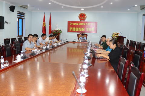 Xã Phong Thổ dự trực tuyến họp Ban Chỉ đạo tuyển sinh THPT năm học 2026 - 2027 tỉnh Lai Châu