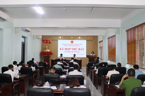 Kỳ họp thứ bảy (kỳ họp chuyên đề) HĐND xã Phong Thổ khóa II, nhiệm kỳ 2026 – 2031