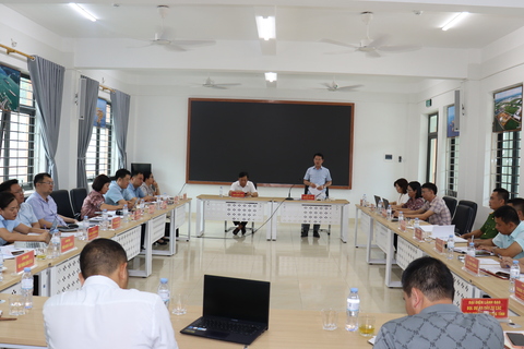 Ủy ban Kiểm tra Tỉnh ủy Khảo sát việc đầu tư xây dựng và tổ chức hoạt động của Trường phổ thông Nội trú tiểu học và THCS Petrovietnam - Phong Thổ